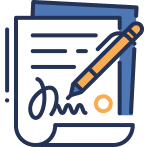 Online Insurance Prelicense Training Signing Doc Icon