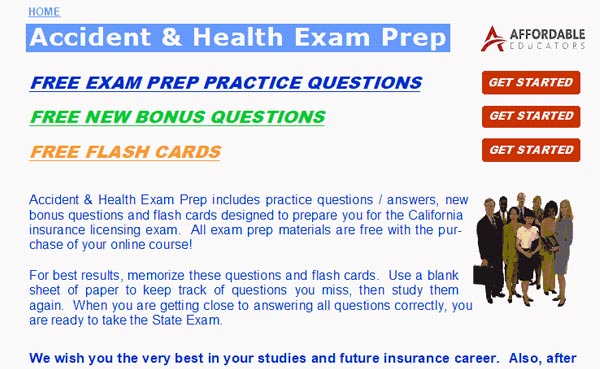 Online Insurance Prelicense Training Prelicense Exam Prep Screenshot